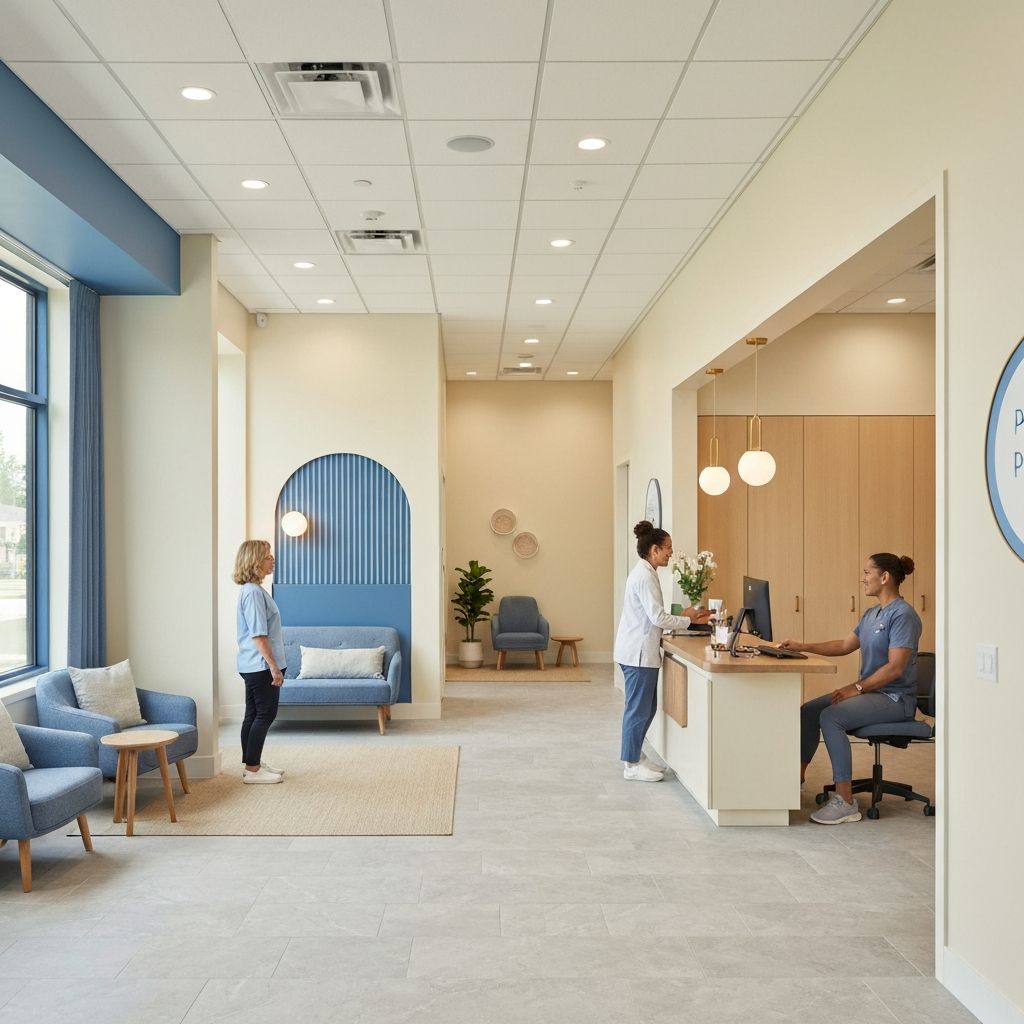 Modern private practice physical therapy clinic